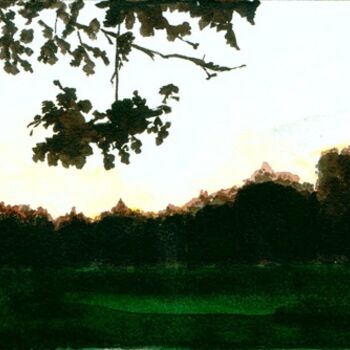 「Sunset」というタイトルの絵画 Lelia Sorokinaによって, オリジナルのアートワーク, オイル