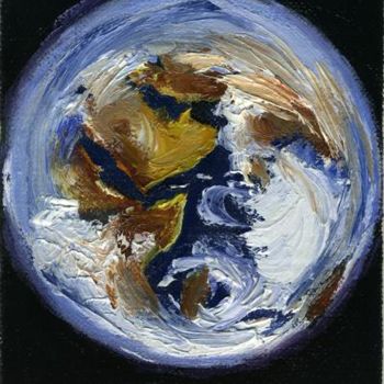 Ζωγραφική με τίτλο "Earth" από Lelia Sorokina, Αυθεντικά έργα τέχνης, Λάδι