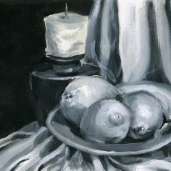 Painting titled "oil study #1" by Lelia Sorokina, Original Artwork