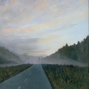 Painting titled "Every Road Ends Som…" by Lelia Sorokina, Original Artwork