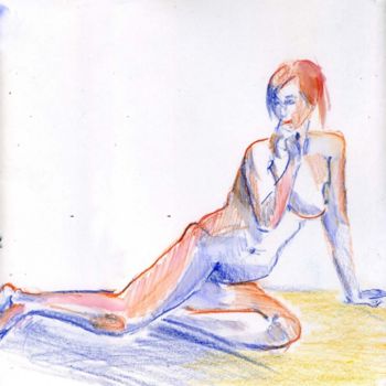 「Nude Study」というタイトルの絵画 Lelia Sorokinaによって, オリジナルのアートワーク