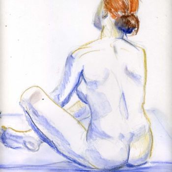Painting titled "Figure Study" by Lelia Sorokina, Original Artwork