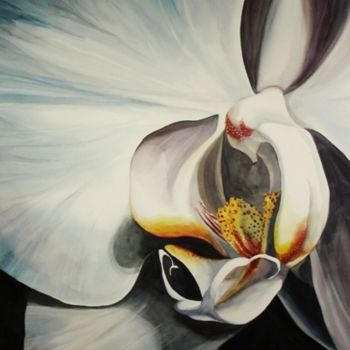 Painting titled "Orchid" by Lelia, Original Artwork, Oil