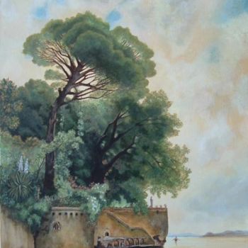 Pintura titulada "Isola Bella d'après…" por Françoise Le Mée, Obra de arte original, Acrílico