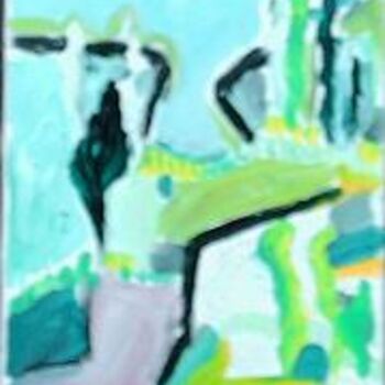 Картина под названием "falaise" - Jean Yves Lemeur, Подлинное произведение искусства, Масло