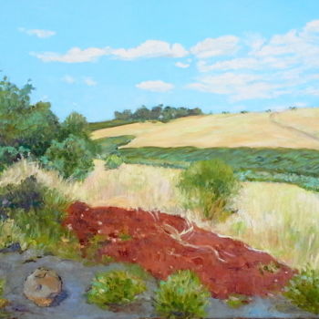 Painting titled "Landscape -Tiberias…" by Lubalem, Original Artwork, Oil