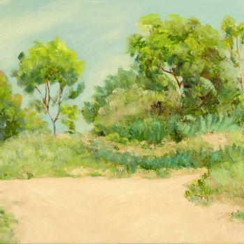 Peinture intitulée "Landscape israeli2" par Lubalem, Œuvre d'art originale, Huile