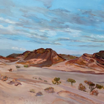 Peinture intitulée "Timna landscape" par Lubalem, Œuvre d'art originale, Huile
