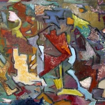 Peinture intitulée "abstract-4" par Lubalem, Œuvre d'art originale, Huile