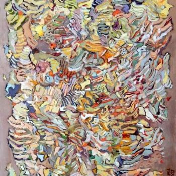 Картина под названием "Abstract-5" - Lubalem, Подлинное произведение искусства, Масло