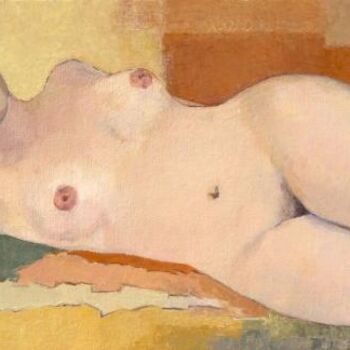 Картина под названием "nude" - Lubalem, Подлинное произведение искусства, Масло