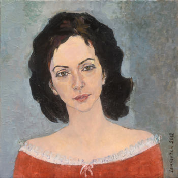 Pittura intitolato "Portrait of beautif…" da Lubalem, Opera d'arte originale, Olio