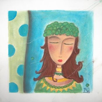 Drawing titled "princesse aux pois…" by Lydi, Original Artwork