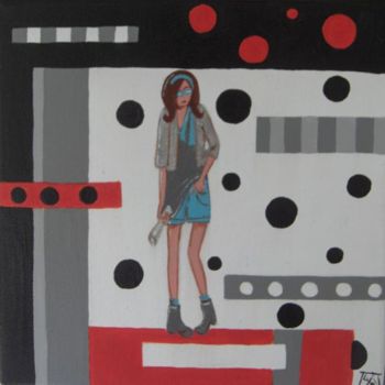 Painting titled "jeanne N°32" by Lydi, Original Artwork