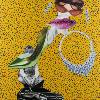 Collages getiteld "Friendliants. Serie…" door Lena Ash, Origineel Kunstwerk, Collages Gemonteerd op Karton