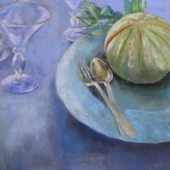 Painting titled "nature morte avec m…" by Lena Bregeon, Original Artwork