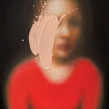 Ζωγραφική με τίτλο "Illusions#3" από Lena Krashevka, Αυθεντικά έργα τέχνης, Λάδι Τοποθετήθηκε στο Ξύλινο φορείο σκελετό