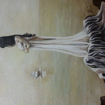 Pintura titulada "Девушка у моря" por Elena Krutykh, Obra de arte original, Oleo