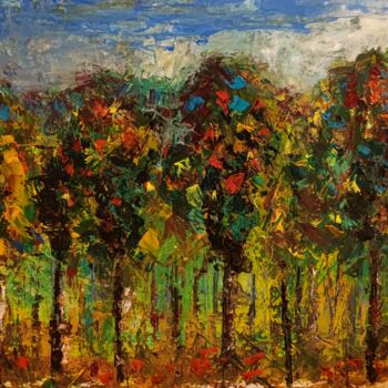 Painting titled ""Autumn"" by Lena Lito, Original Artwork, Oil