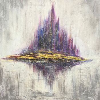 Картина под названием "Глубина" - Лена Морокуева, Подлинное произведение искусства, Акрил Установлен на Деревянная рама для…