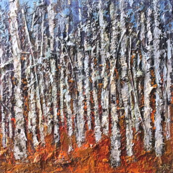 Картина под названием "Breath Of Autumn" - Lena Ru, Подлинное произведение искусства, Акрил