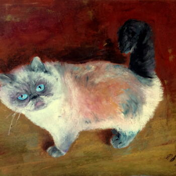 Painting titled "What's up?" by Lena Ru, Original Artwork