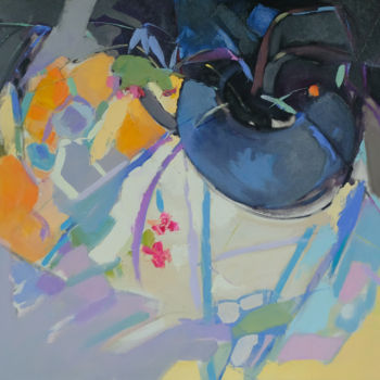 Pintura titulada "Etude with  deep  s…" por Elena Shraibman, Obra de arte original, Oleo Montado en Bastidor de camilla de m…