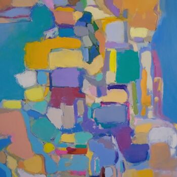 Картина под названием "Sunny Coast" - Еlena Shraibman, Подлинное произведение искусства, Масло Установлен на Деревянная рама…