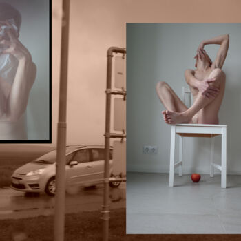 Photographie intitulée "retgesrdgq2g \ Figu…" par Leni Smoragdova, Œuvre d'art originale, Photographie argentique Monté sur…