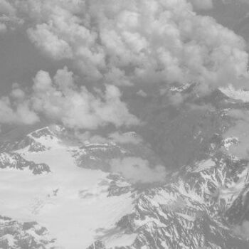 Photography titled "Italian Alps B&W" by Lenka Graner, Original Artwork