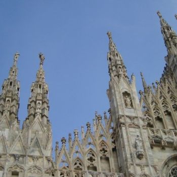 Fotografia intitulada "Milano Duomo Colour" por Lenka Graner, Obras de arte originais