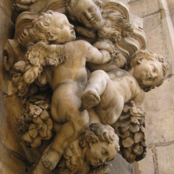 Fotografie mit dem Titel "Milano Duomo Angels…" von Lenka Graner, Original-Kunstwerk