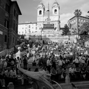 Fotografia intitulada "Spanish Steps, Rome…" por Lenka Graner, Obras de arte originais