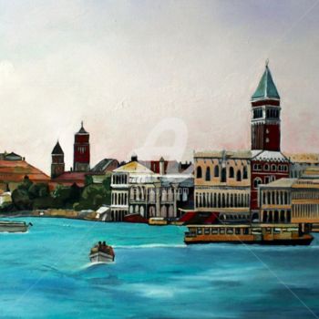 「The Grand Venetian…」というタイトルの絵画 Lenka Granerによって, オリジナルのアートワーク, オイル