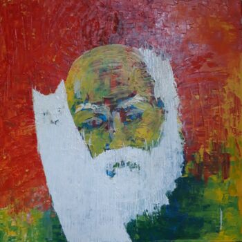 Картина под названием "One old age for two" - Leo Adam (Leonid Shatsylo), Подлинное произведение искусства, Масло