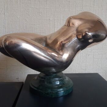 Scultura intitolato ""River"" da Leo Adam (Leonid Shatsylo), Opera d'arte originale, Bronzo