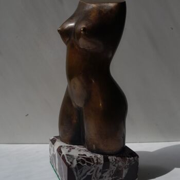 Sculpture titled "Torse" by Leo Adam (Leonid Shatsylo), Original Artwork, Bronze