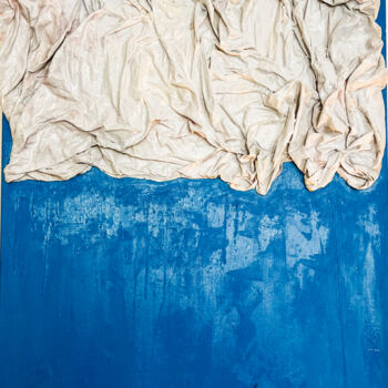 Pintura intitulada "Blue infinity" por Léo Charles Édouard Pansard, Obras de arte originais, Óleo
