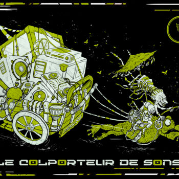 Digital Arts titled "Le Colporteur de So…" by Cremonese, Original Artwork, Digital Painting