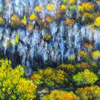 Pittura intitolato "Autumn in the Great…" da Leo,Keihung Yip, Opera d'arte originale, Acrilico Montato su Telaio per barella…