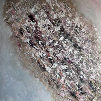 Painting titled "Earth Song II" by Leo Klootwijk, Original Artwork, Oil Mounted on Wood Stretcher frame