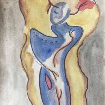 Картина под названием "Spring 2" - Leo Spreksel, Подлинное произведение искусства, Акварель