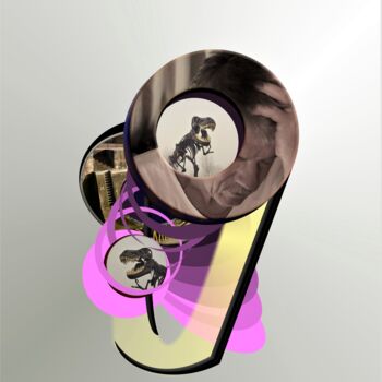 Fotografia intitolato "Headache" da Leo Ster, Opera d'arte originale, Collage digitale