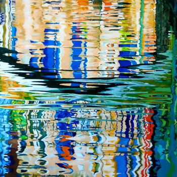 Painting titled ""REFLEJOS"" by Andrades, Original Artwork, Oil