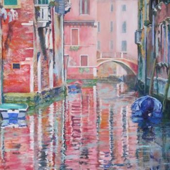 Painting titled ""VENECIA 3"" by Andrades, Original Artwork, Oil