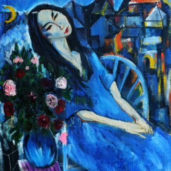 Pittura intitolato "In street dream." da Hai Nguyen, Opera d'arte originale, Olio