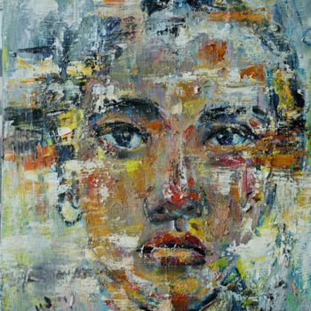 Painting titled "No signal 01" by Hai Nguyen, Original Artwork, Oil