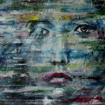 Картина под названием "No signal 03" - Hai Nguyen, Подлинное произведение искусства, Масло