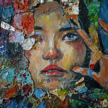 Картина под названием "In the blooms 04" - Hai Nguyen, Подлинное произведение искусства, Масло