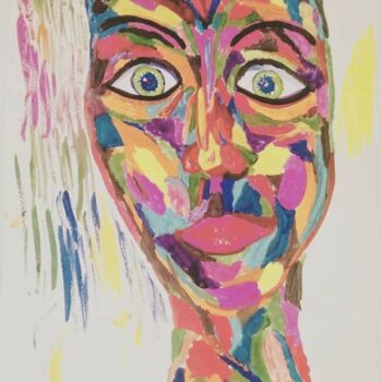 Рисунок под названием "Удивление" - Леон Арбатский, Подлинное произведение искусства, Пастель